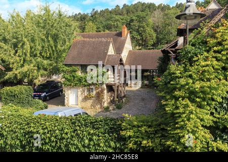 GIVERNY, FRANCE - AUGUST 31, 2019: These are outbuildings in the estate museum of the impressionist artist Claude Monet. Stock Photo