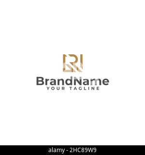 minimalist simple flat Brand Name logo design Stock Vector Image & Art ...