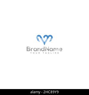 Flat Colorful Abstract Geometric Art Logo design Stock Vector