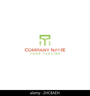 Minimalist design Company Name tag logo design Stock Vector