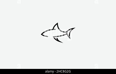 Shark vector logo design Stock Vector