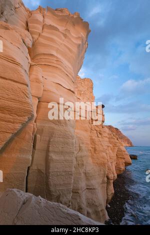 Chalk Cliffs - beside Aphrodite's Rock, beside Paphos, South coast - of the island of Cyprus, eastern Mediterranean Stock Photo