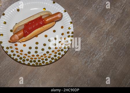 Close up view of hot dog bacon Stock Photo - Alamy