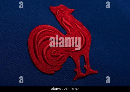 Close up of France national rugby union team jersey Stock Photo