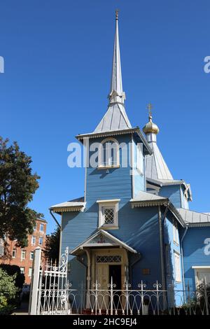 Saint Alexander Nevsky Church at Liepaja in Latvia Stock Photo