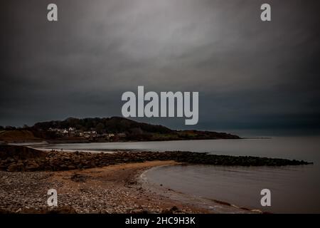 Morecambe, Lancashire, United K Ingdom. 26th Dec, 2021. There was no white Christmas in Morecambe, with a Boxing Day being a damp foggy overcast day Credit: PN News/Alamy Live News Stock Photo