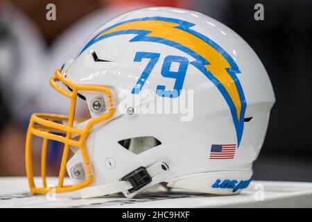 Houston, TX, USA. 26th Dec, 2021. Los Angeles Chargers running back Justin  Jackson (22) runs for a touchdown during the second quarter of an NFL  football game between the Los Angeles Chargers