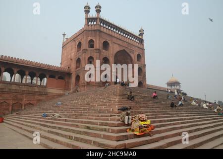 Eastern gate of the Jama Masjid, Delhi Stock Photo