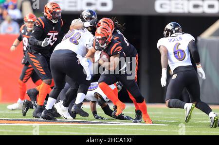 Cincinnati, Ohio, USA. 26th Dec, 2021. Cincinnati Bengals quarterback Joe  Burrow (9) at the NFL football game between Baltimore Ravens and the  Cincinnati Bengals at Paul Brown Stadium in Cincinnati, Ohio. JP