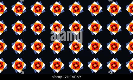 Abstract Triangle Background Random Motion, 3d Loopable Animation.blue squares abstract motion background. Abstract simple blue violet low poly 3D sur Stock Photo