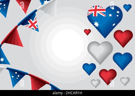australia day freedom Stock Vector