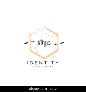 MO Handwriting logo vector art of initial signature, wedding, fashion, jewerly, boutique, floral and botanical with creative template for any company Stock Vector