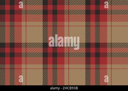 Seamless pattern of scottish tartan plaid. Repeatable background with check fabric texture. Flat vector backdrop of striped textile print. Stock Vector