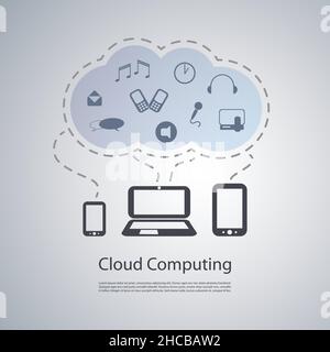 Cloud Computing Concept Stock Vector