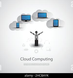 Cloud Computing Concept Stock Vector
