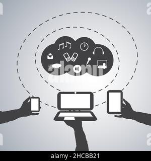 Cloud Computing Concept Stock Vector