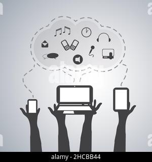 Cloud Computing Concept Stock Vector