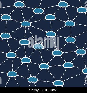 Cloud Computing Concept - Networks Stock Vector