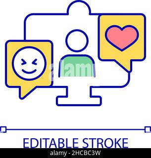 Livestreaming RGB color icon Stock Vector