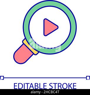Searching for content RGB color icon Stock Vector