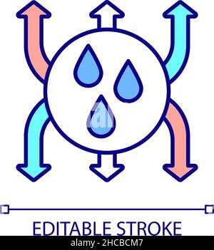 Water sources management system RGB color icon Stock Vector Image & Art ...