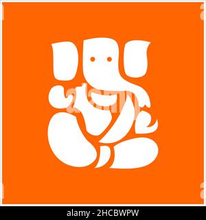 Ganpati festival of India Background with Lord Ganpati, Ganapati Clipart. Vector EPS File Stock Vector