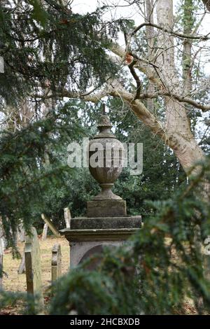 Church graveyard Stock Photo
