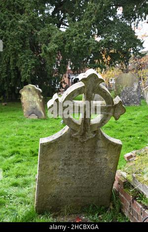 Church graveyard Stock Photo
