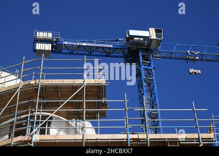 Building construction site Stock Photo