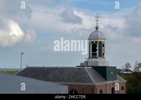 Clock Tower At The Marinemuseum Museum At Den Helder The Netherlands 23-9-2019 Stock Photo