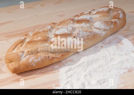 different types of artisan bread just out of the oven Stock Photo