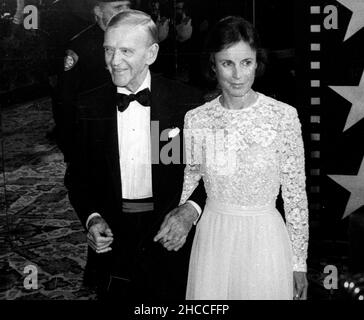 Fred Astaire and wife Robyn Smith. March 7, 1985. Credit: Ralph ...