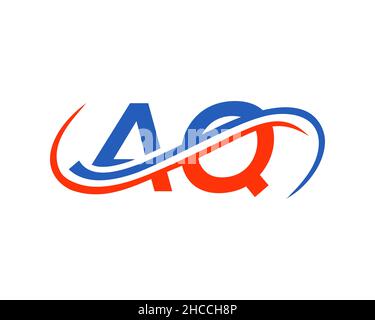 AQ Letter Linked Business Logo. AQ Logo Design. AQ logo Design for Financial, Development, Investment, Real Estate And Management Company Vector Stock Vector