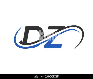 DZ logo Design for Financial, Development, Investment, Real Estate And Management Company Vector Template. DZ Letter Linked Business Logo. Initial DZ Stock Vector