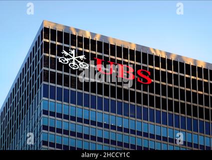 UBS financial services building in Manhattan NYC Stock Photo