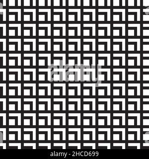 Seamless abstract geometric square pattern background Stock Vector