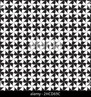 Seamless abstract geometric spiral pattern background Stock Vector
