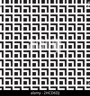 Seamless abstract geometric square pattern background Stock Vector