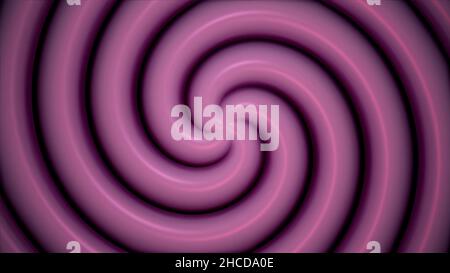 Abstract CGI motion graphics and looped animated background with white cubes in spiral arrange tunnel. Hypnotic spiral rotates on the glowing black ba Stock Photo