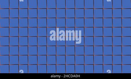 Abstract Triangle Background Random Motion, 3d Loopable Animation.blue squares abstract motion background. Abstract simple blue violet low poly 3D sur Stock Photo