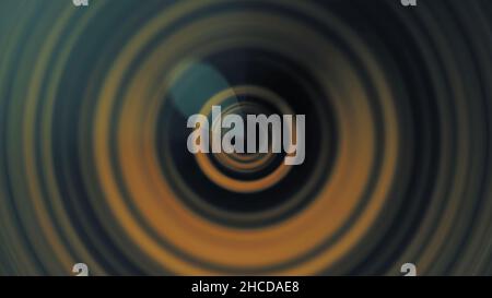 Yellow, red, and black sound waves, pulsating dance of circles and lights, seamless loop. Abstract animation of waves and ripples Stock Photo
