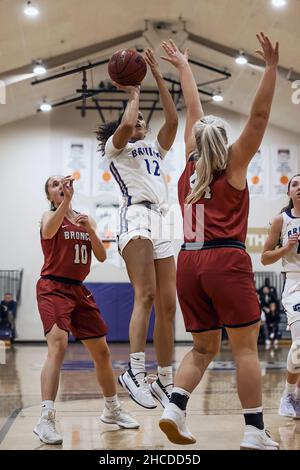 Bellevue University NAIA Women's College Basketball in Bellevue, Nebraska, USA Stock Photo