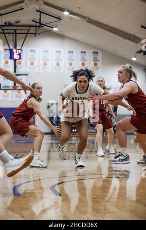 Bellevue University NAIA Women's College Basketball in Bellevue, Nebraska, USA Stock Photo