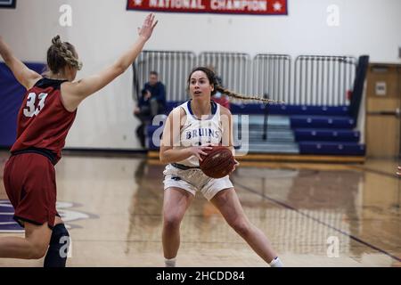 Bellevue University NAIA Women's College Basketball in Bellevue, Nebraska, USA Stock Photo