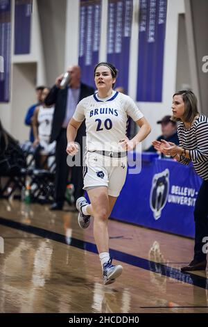 Bellevue University NAIA Women's College Basketball in Bellevue, Nebraska, USA Stock Photo