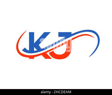 Letter JK or KJ Monogram Logo