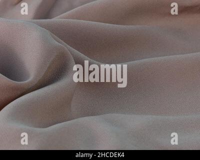 brown fabric texture, wrinkled fabric as a background. Stock Photo