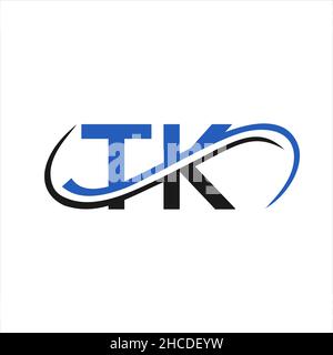 Initial Letter TK Logo Design. TK logo Design for Financial, Development, Investment, Real Estate And Management Company Vector Template Stock Vector