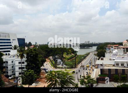 A view of Ulsoor lake in Bangalore, India. Stock Photo