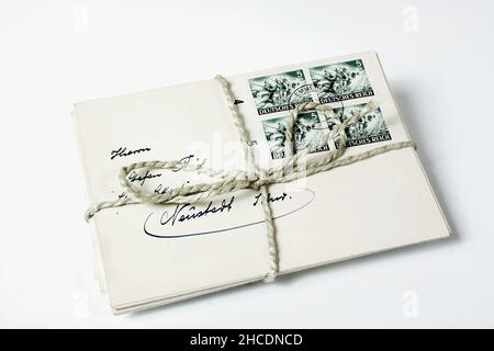 a bundle of field post isolated, Stock Photo